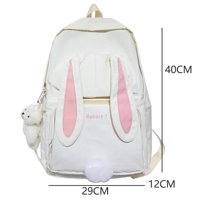 Mochila Infantil de Nylon Estampa Coelho Lenogue