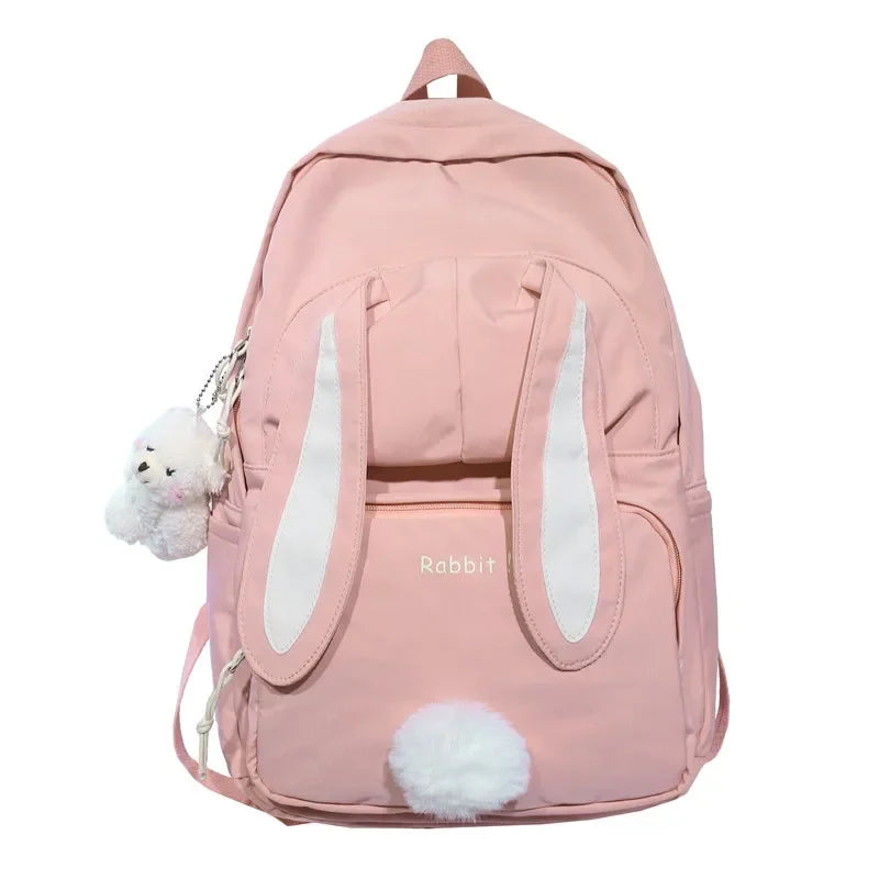 Mochila Infantil de Nylon Estampa Coelho Lenogue