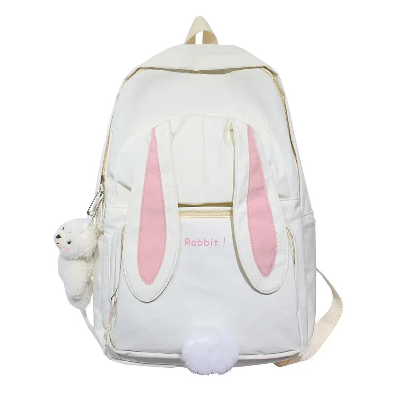 Mochila Infantil de Nylon Estampa Coelho Lenogue