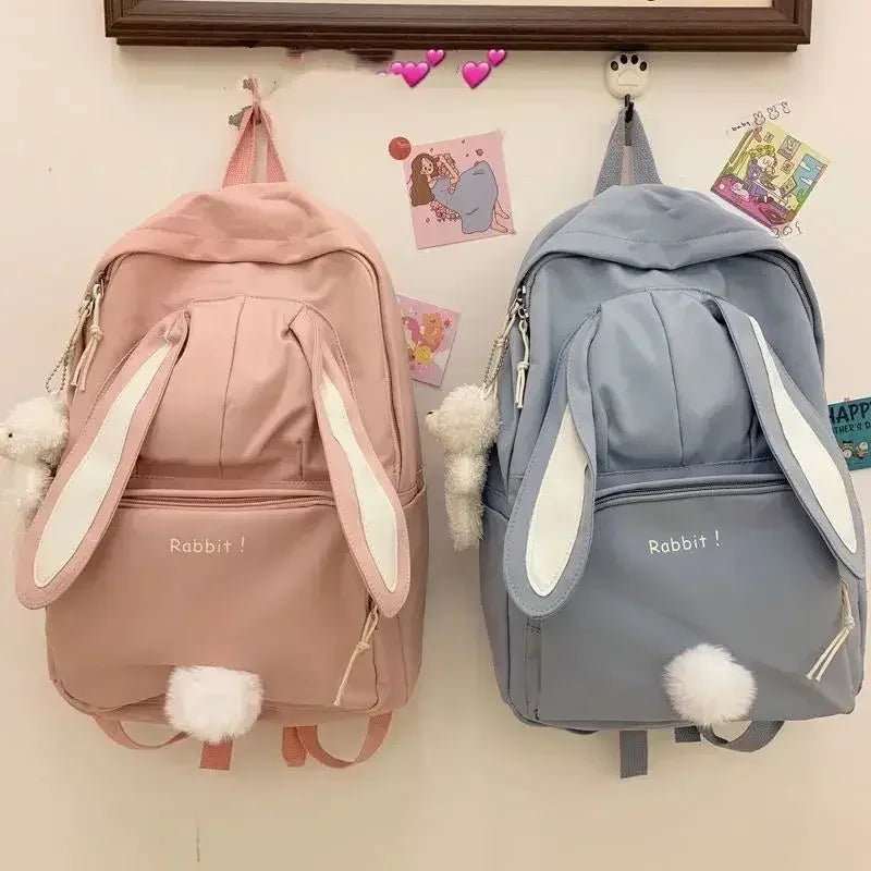 Mochila Infantil de Nylon Estampa Coelho Lenogue