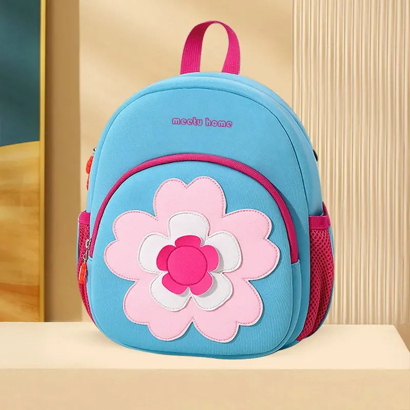 Mochila Infantil Estampa Flor de Cerejeira Rosa Lenogue