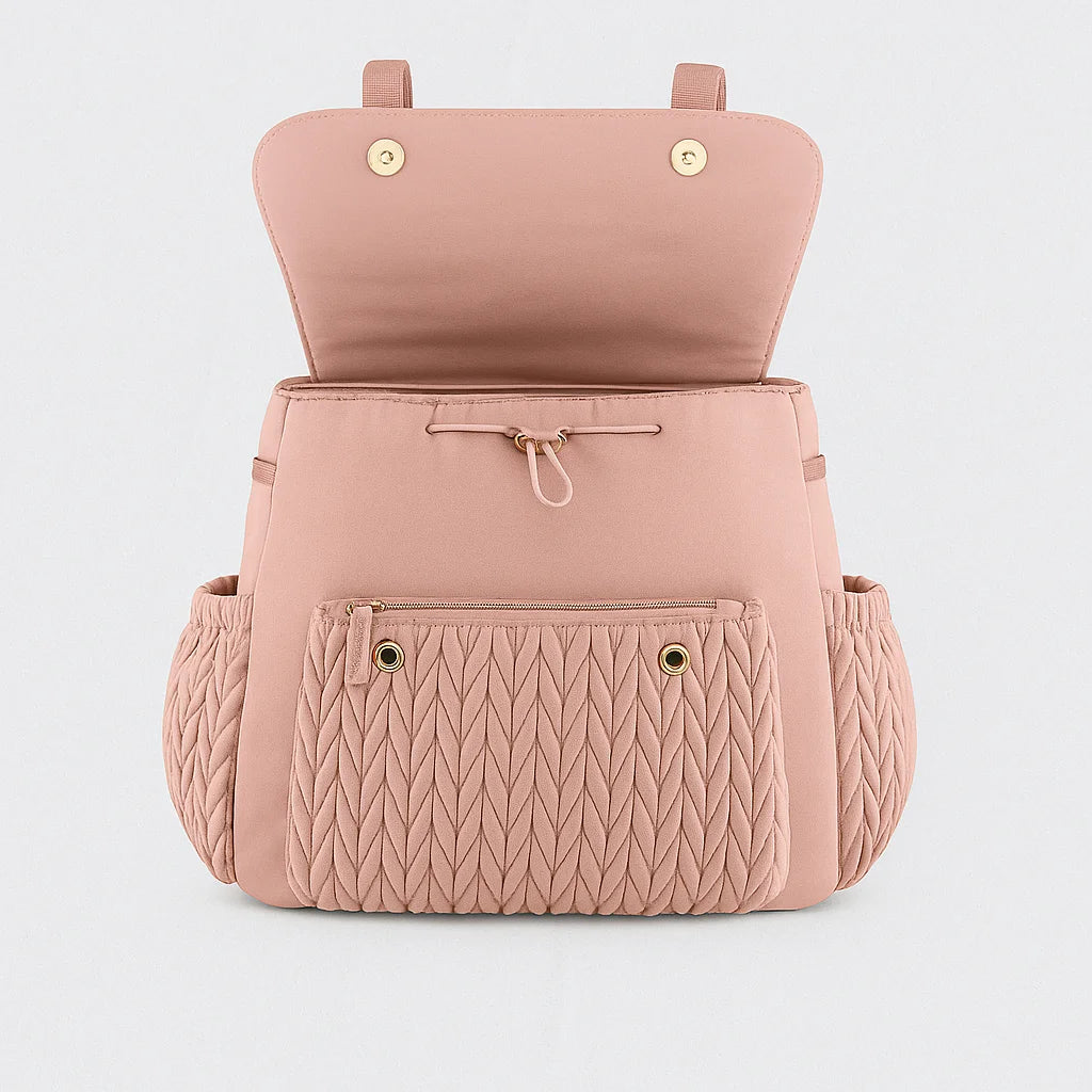 Mochila Maternidade Infantil Impermeável Alta Capacidade Lenogue Rosa