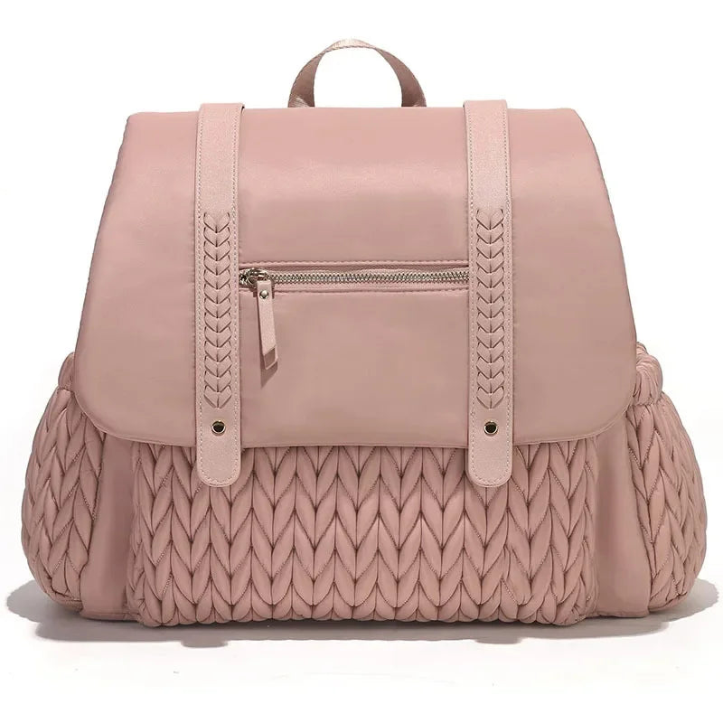 Mochila Maternidade Infantil Impermeável Alta Capacidade Lenogue Rosa