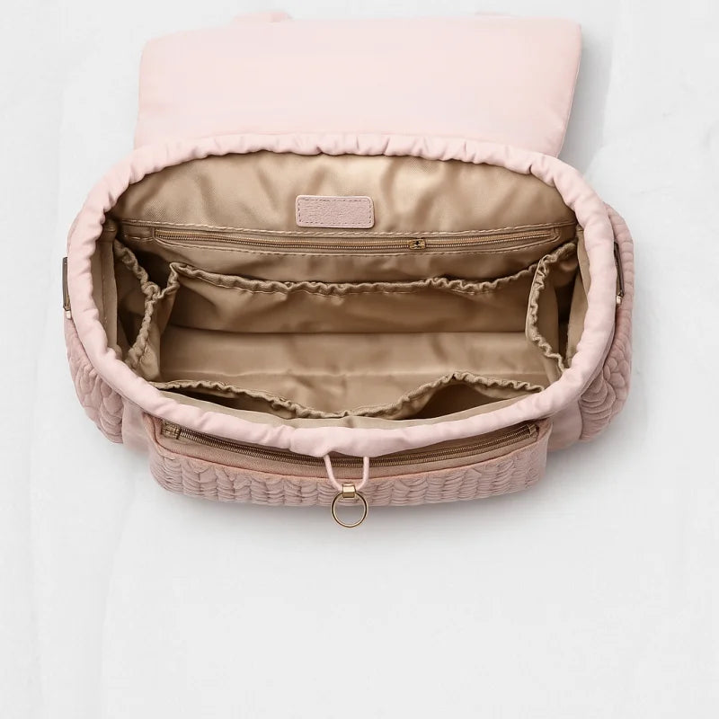 Mochila Maternidade Infantil Impermeável Alta Capacidade Lenogue Rosa