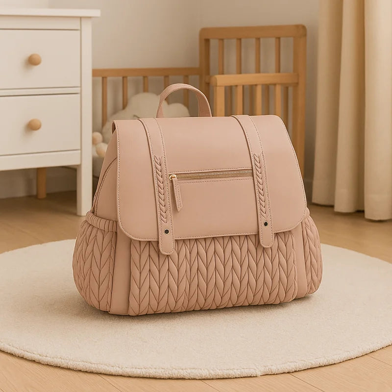 Mochila Maternidade Infantil Impermeável Alta Capacidade Lenogue Rosa