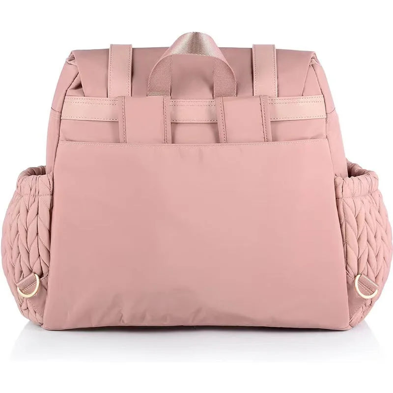Mochila Maternidade Infantil Impermeável Alta Capacidade Lenogue Rosa