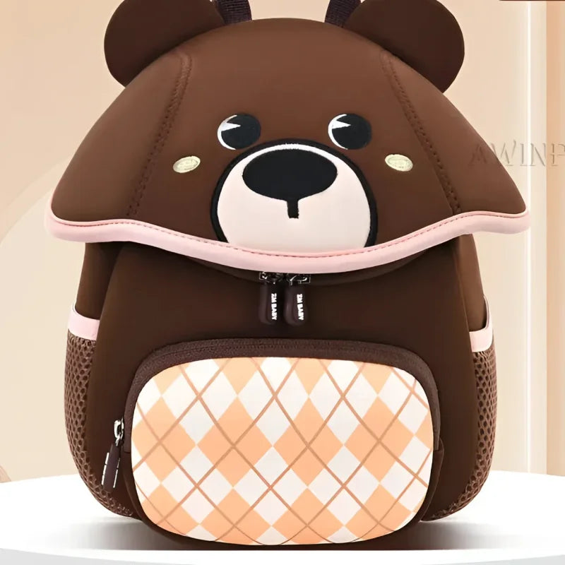 Mochilinha Infantil com Estampa 3d Lúdico Lenogue Café