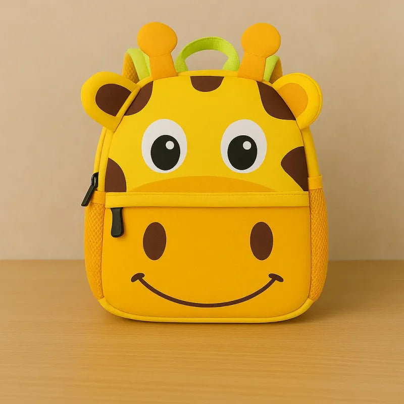 Mochilinha Infantil com Estampa 3d Ursinho Lenogue Girafa Amarela