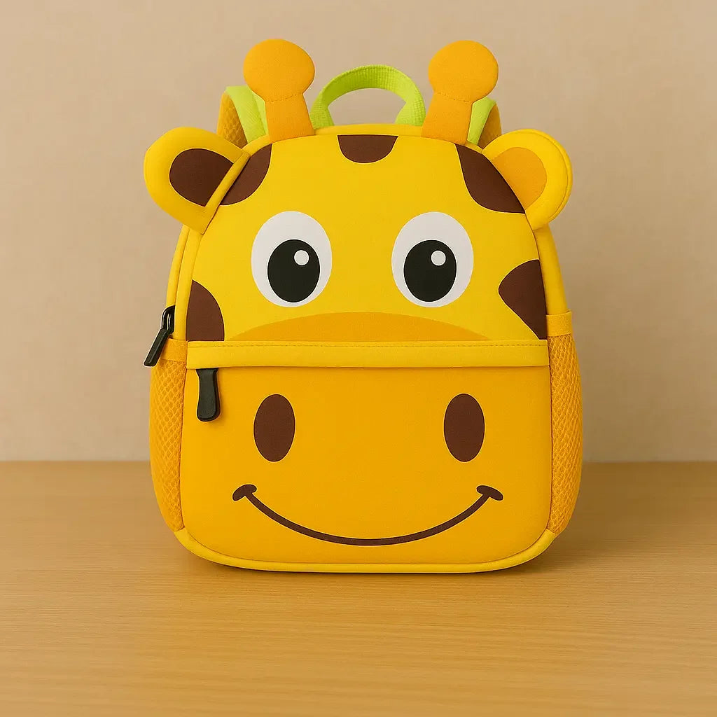 Mochilinha Infantil com Estampa 3d Ursinho Lenogue Girafa Amarela