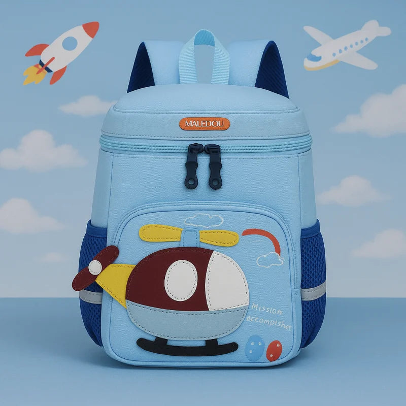 Mochilinha Infantil Estampa Avião Lenogue Azul Claro