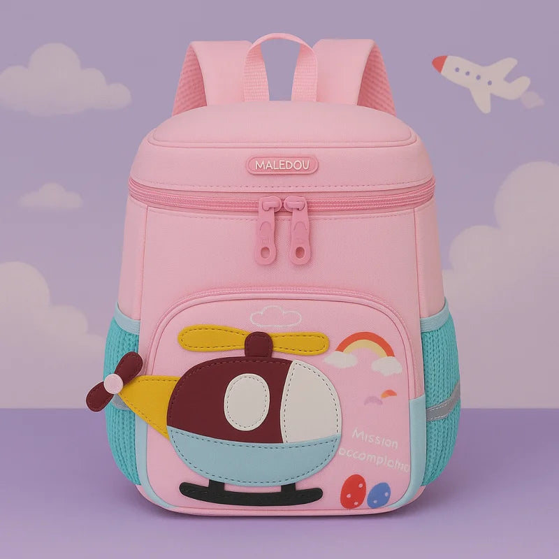 Mochilinha Infantil Estampa Avião Lenogue Rosa