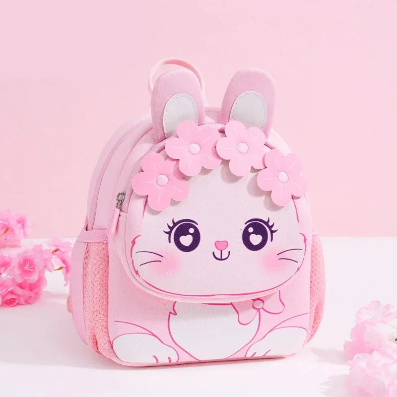 Mochilinha Infantil Estampa Coelhinho Roxo e Rosa Lenogue Coelho (g)