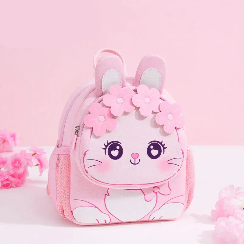 Mochilinha Infantil Estampa Coelhinho Roxo e Rosa Lenogue Coelho (p)