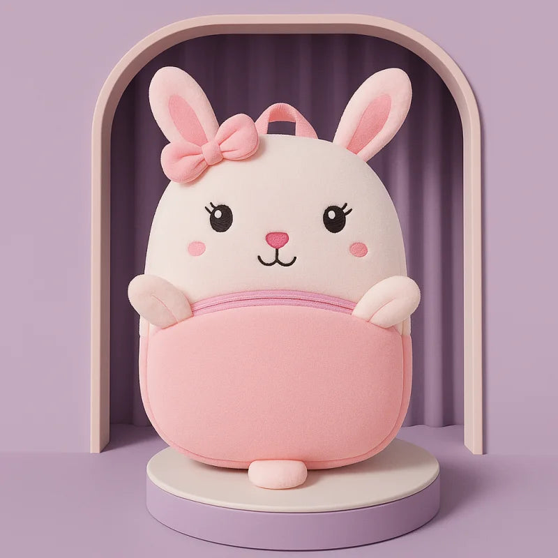 Mochilinha Infantil Estampa de Animais Lenogue Coelho