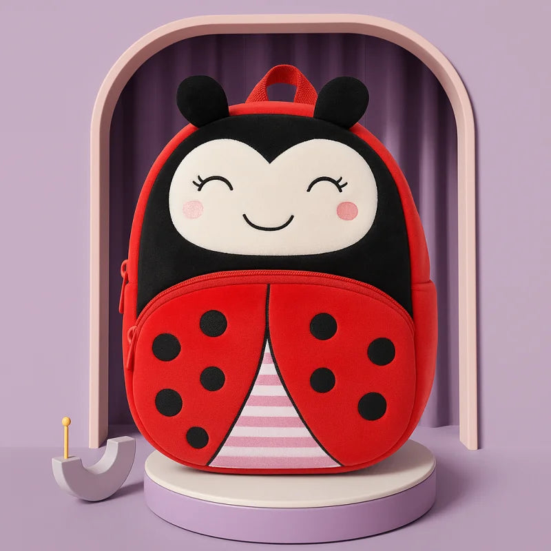 Mochilinha Infantil Estampa de Animais Lenogue Joaninha