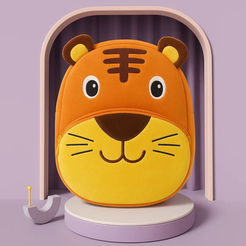 Mochilinha Infantil Estampa de Animais Lenogue Tigre