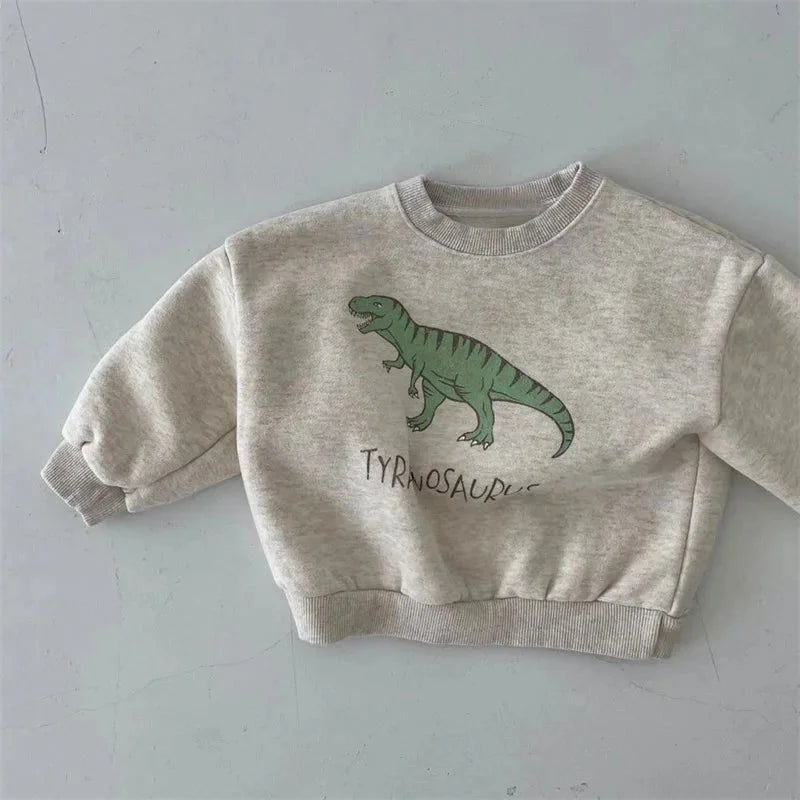 Moletom Infantil Unissex Roar Lenogue Cinza Claro / 6-12 Meses