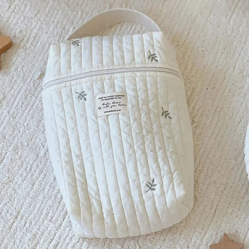 Necessaire Macio Monalisa Algodão Bordada Estilo Hobo Lenogue