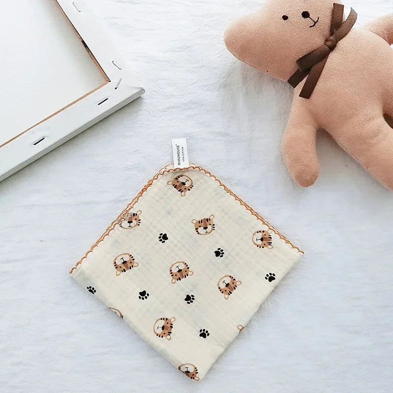 Paninho Infantil Boca Musselina Algodão Lenogue Tigre & Patinhas