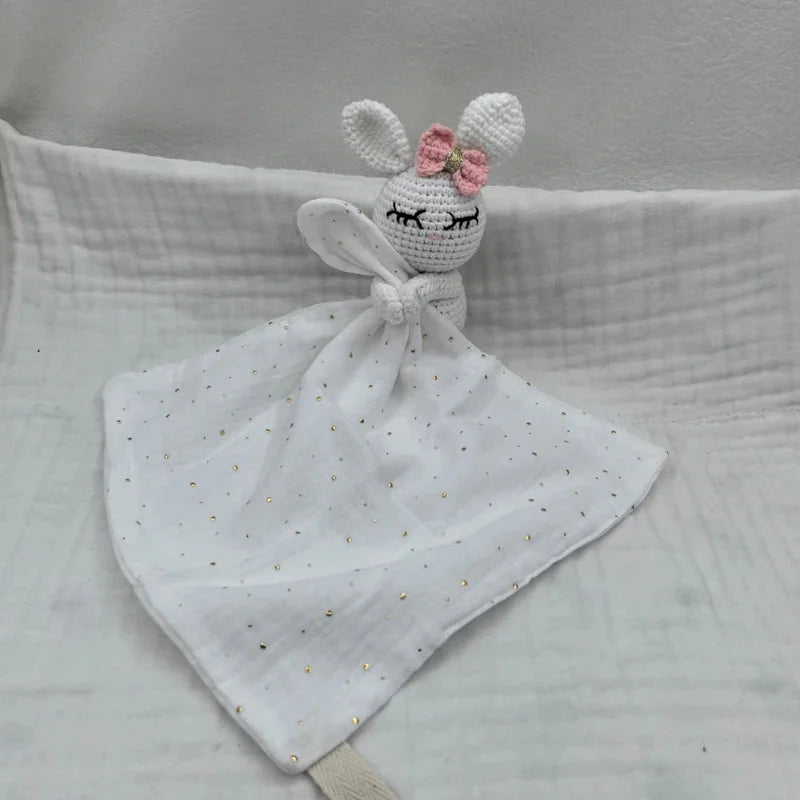 Paninho Infantil para Chupeta e Naninha Lenogue Coelho Branco