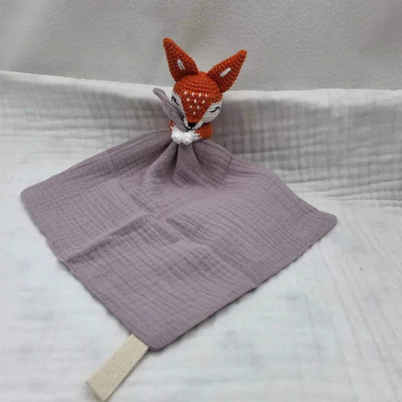 Paninho Infantil para Chupeta e Naninha Lenogue Raposa Roxo