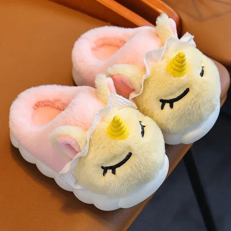 Pantufa Infantil Unicórnio Lenogue Rosa / 21-22