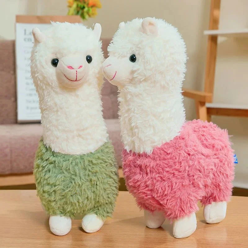 Pelúcia Infantil Alpaca Fofa Branca Lenogue