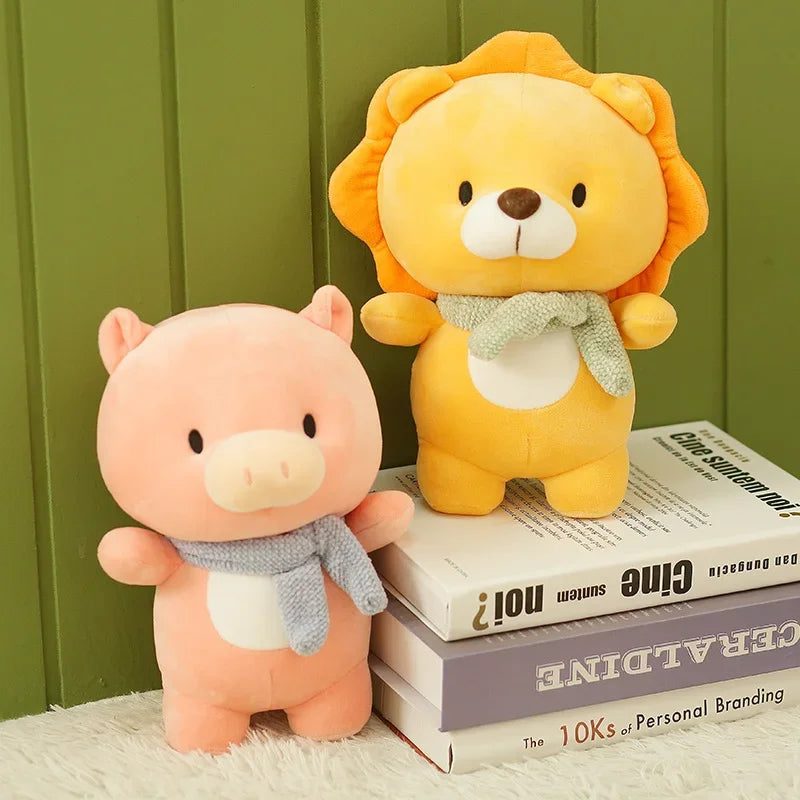 Pelúcia Infantil Animais Diversos Coloridos Lenogue