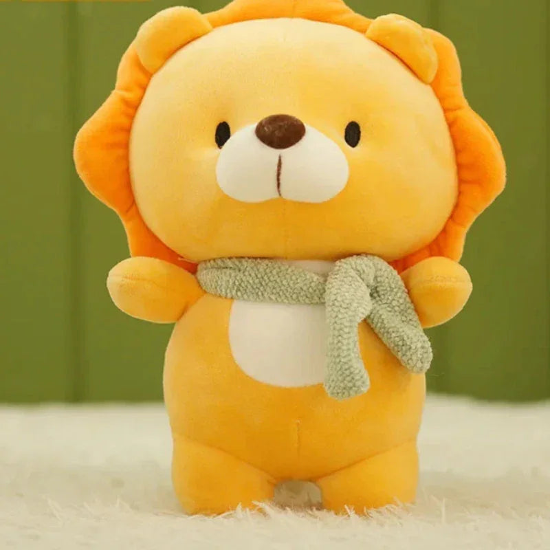 Pelúcia Infantil Animais Diversos Coloridos Lenogue Leão / 23cm