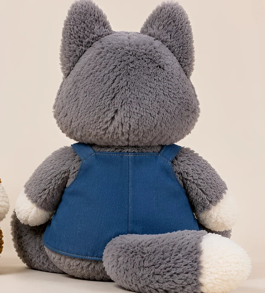 Pelúcia Infantil Cachorro Husky Almofada de Dormir Lenogue