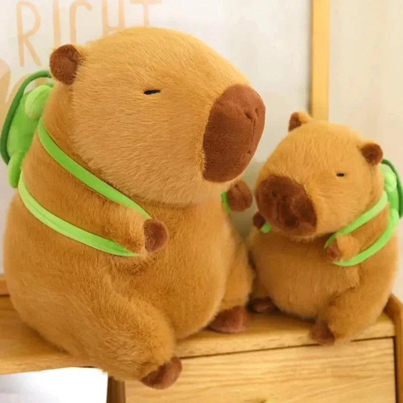 Pelúcia Infantil Capivara Extra Macia Marrom Lenogue
