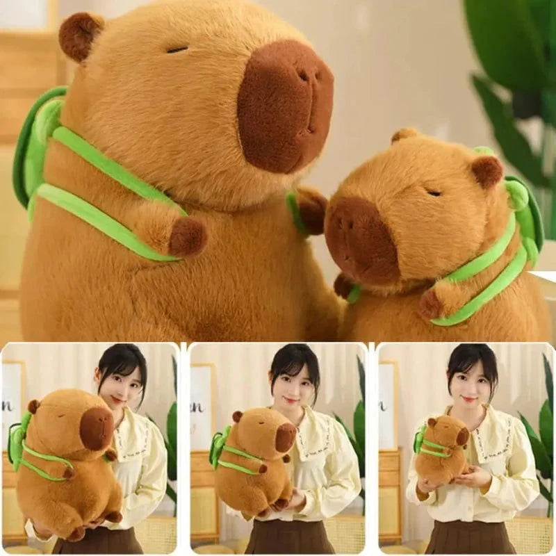 Pelúcia Infantil Capivara Extra Macia Marrom Lenogue