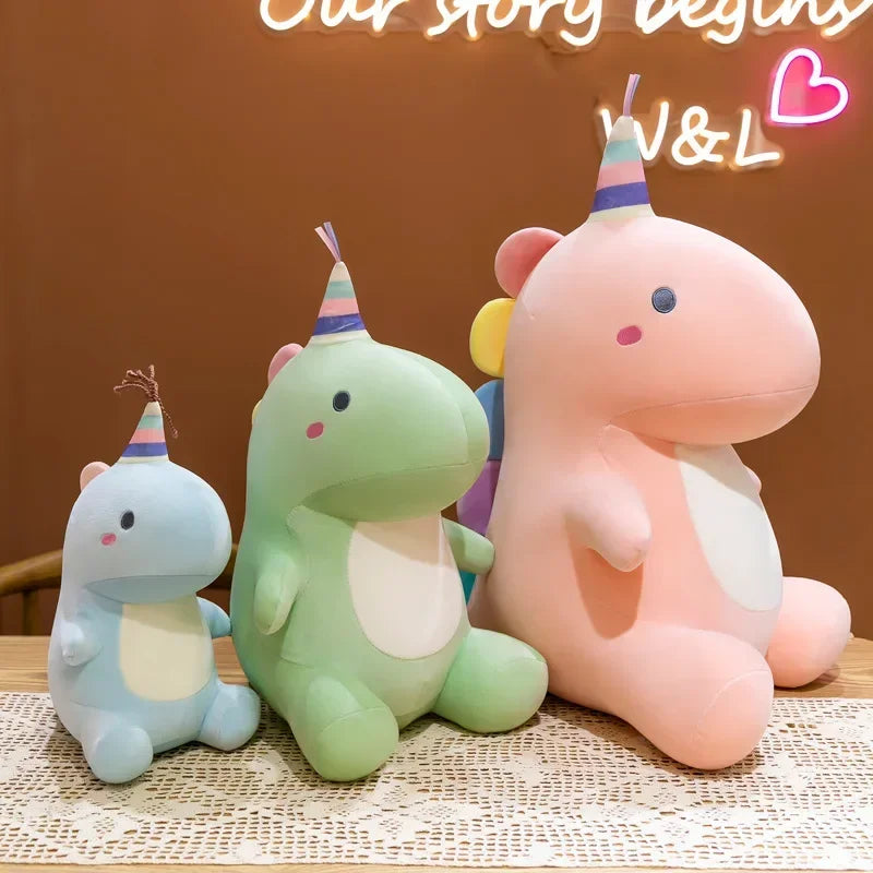 Pelúcia Infantil Dinossauro Almofada de Dormir Modelo Lenogue