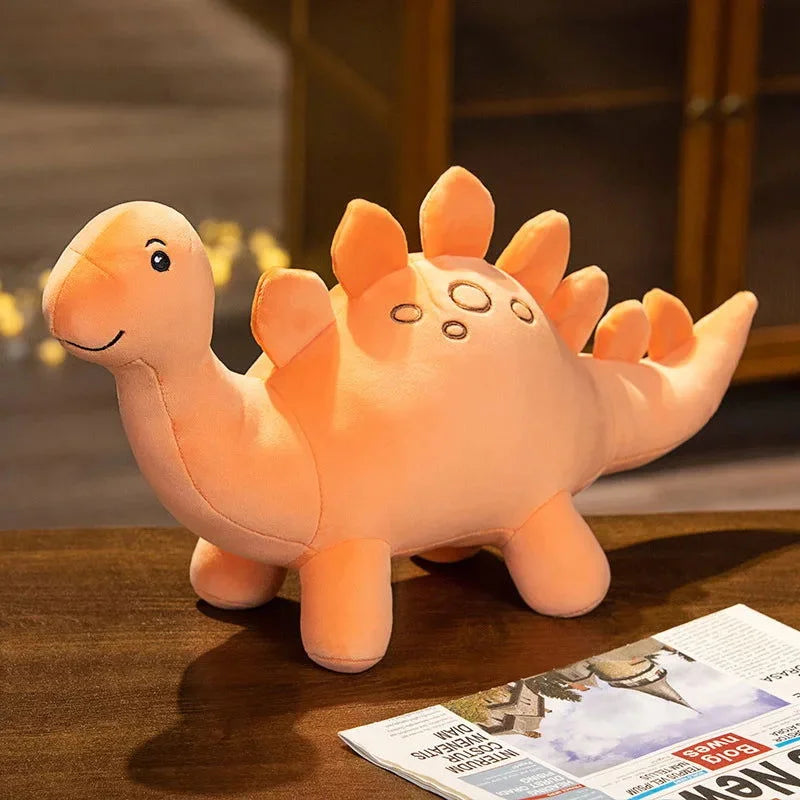Pelúcia Infantil Dinossauro Lenogue Laranja / p (28 a 35 Cm)