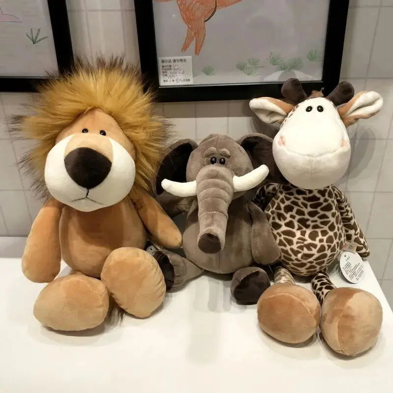 Pelúcia Infantil Elefante da Floresta Cinza Lenogue / 25 Cm