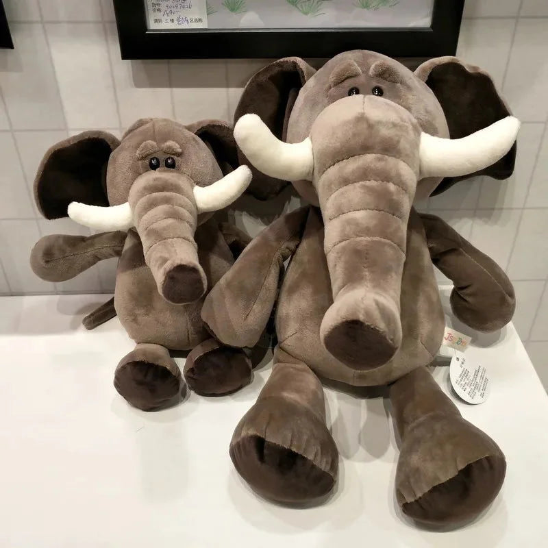 Pelúcia Infantil Elefante da Floresta Cinza Lenogue / 25 Cm