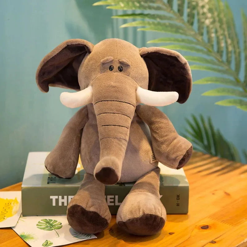 Pelúcia Infantil Elefante da Floresta Cinza Lenogue / 25 Cm