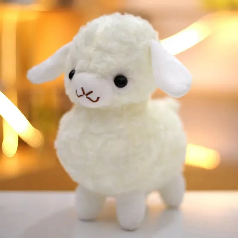 Pelúcia Infantil Ovelha Decorativa Modelo Lenogue Branco