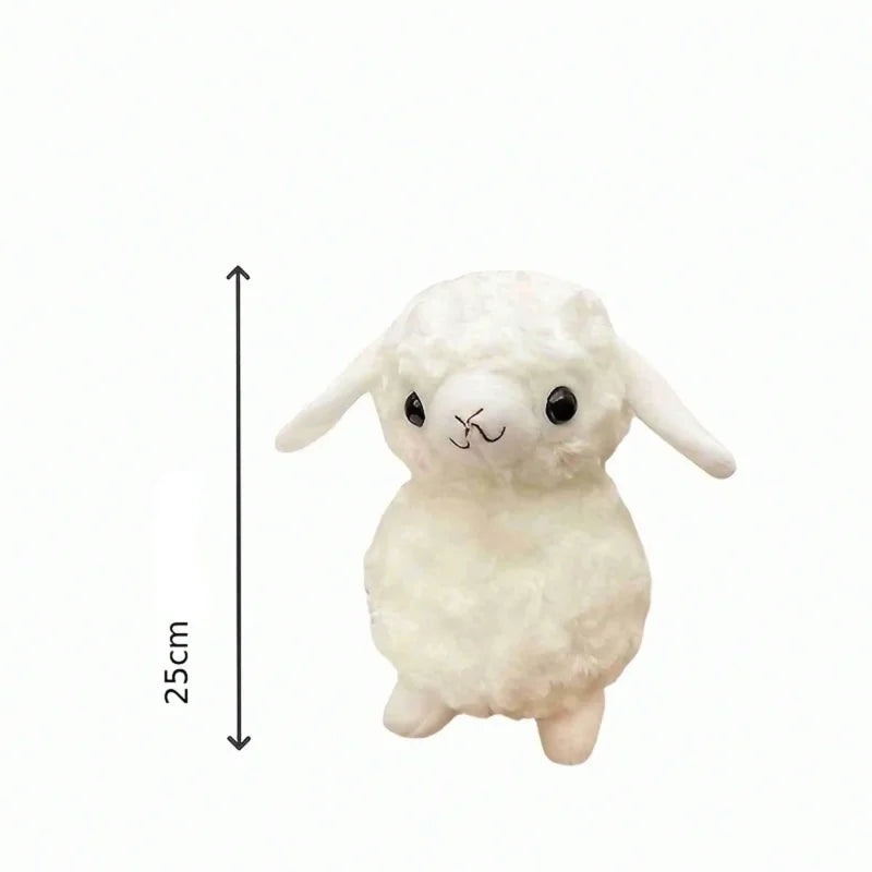 Pelúcia Infantil Ovelha Decorativa Modelo Lenogue Branco
