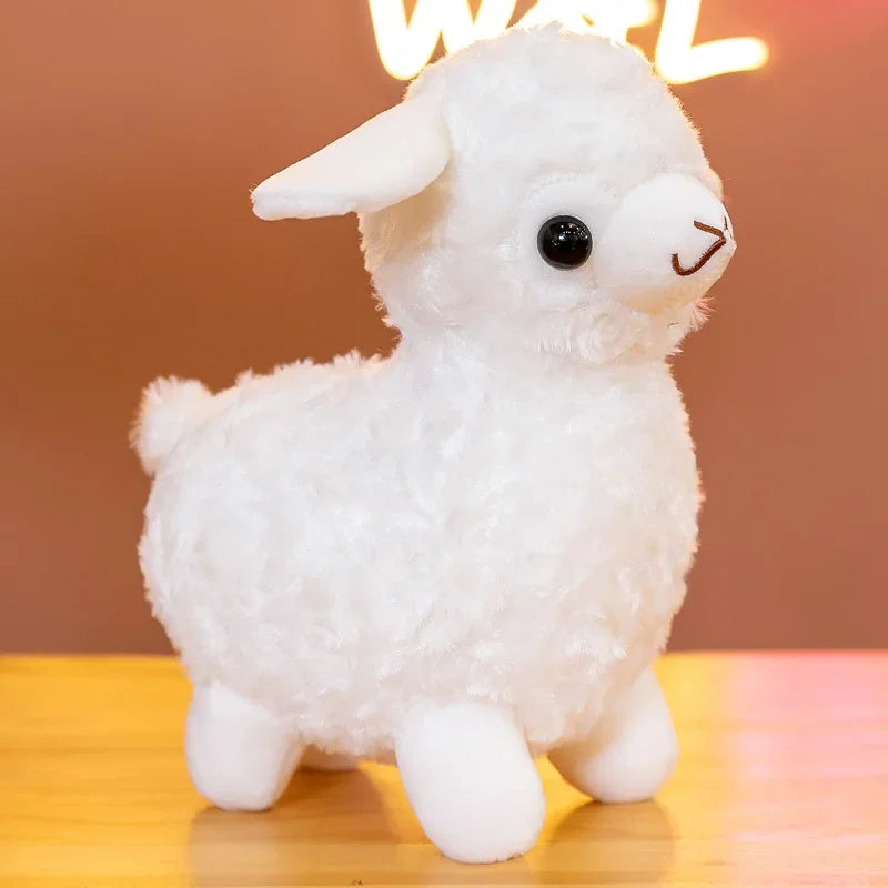 Pelúcia Infantil Ovelha Decorativa Modelo Lenogue Branco