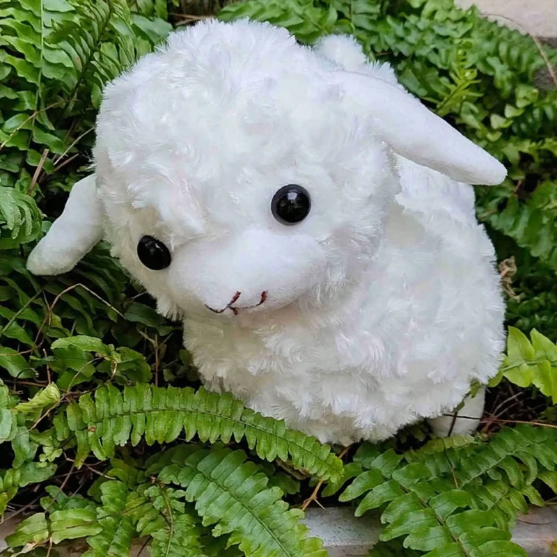 Pelúcia Infantil Ovelha Decorativa Modelo Lenogue Branco