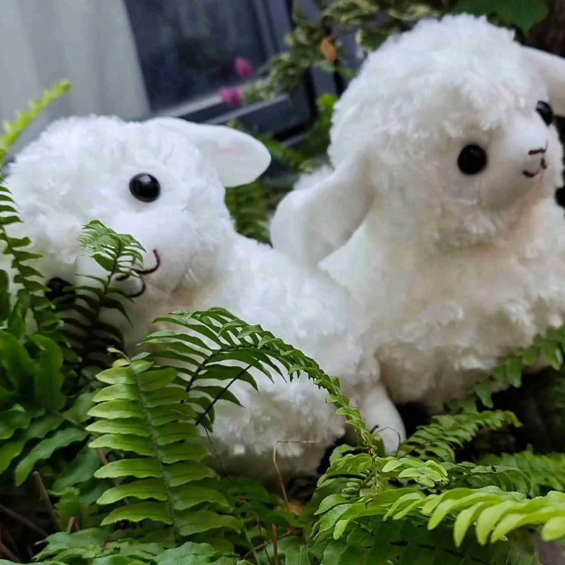 Pelúcia Infantil Ovelha Decorativa Modelo Lenogue Branco