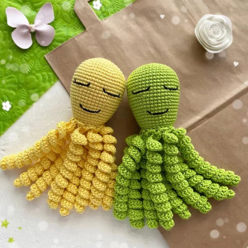 Pelúcia Infantil Polvo Amigurumi Colorido Lenogue