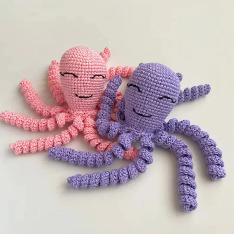 Pelúcia Infantil Polvo Amigurumi Colorido Lenogue