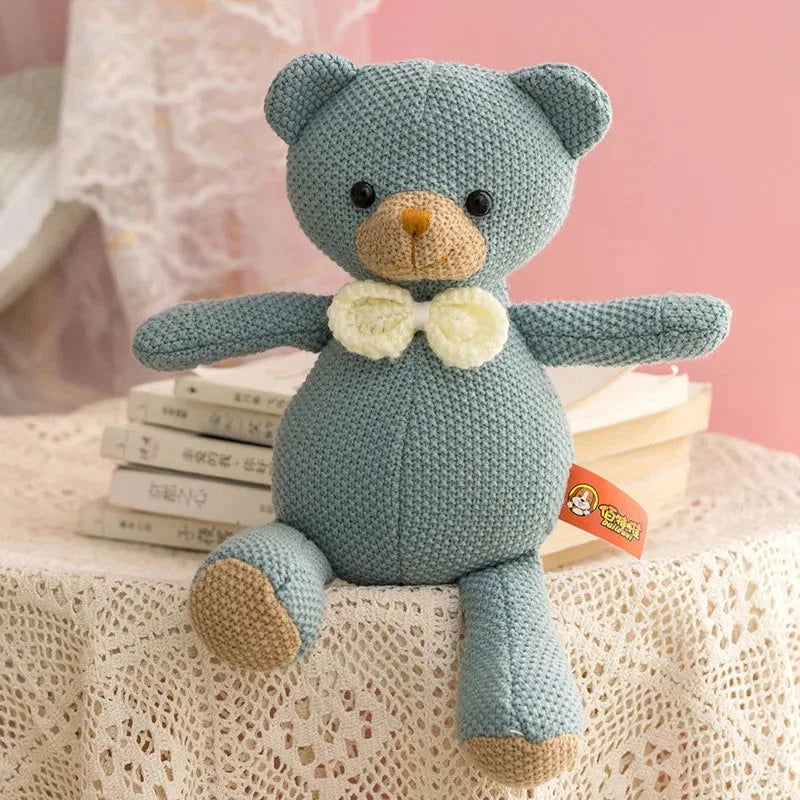 Pelúcia Infantil Urso de Crochê Lenogue - 35 Cm
