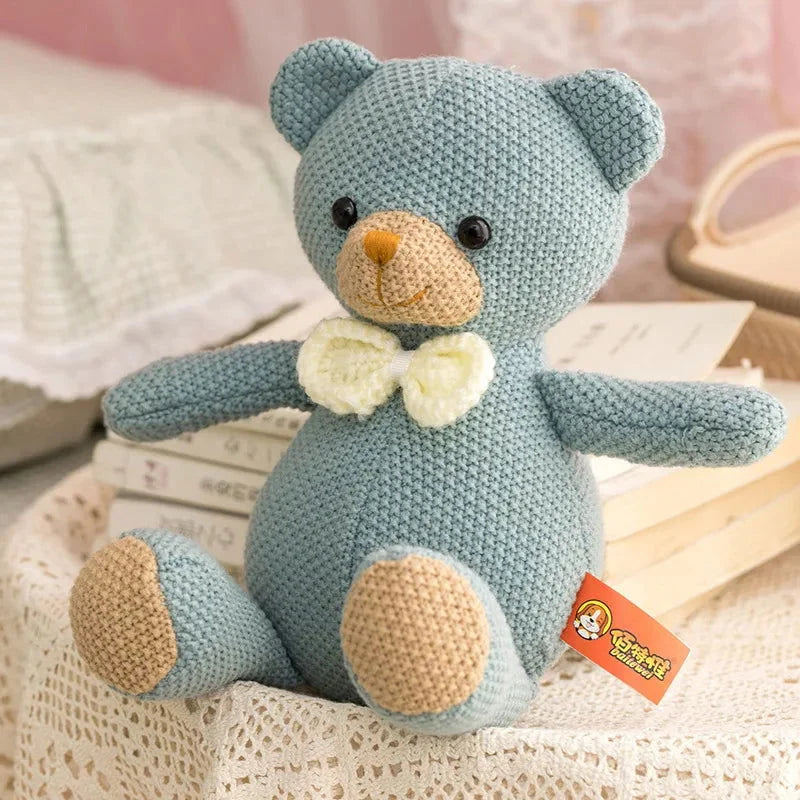 Pelúcia Infantil Urso de Crochê Lenogue - 35 Cm