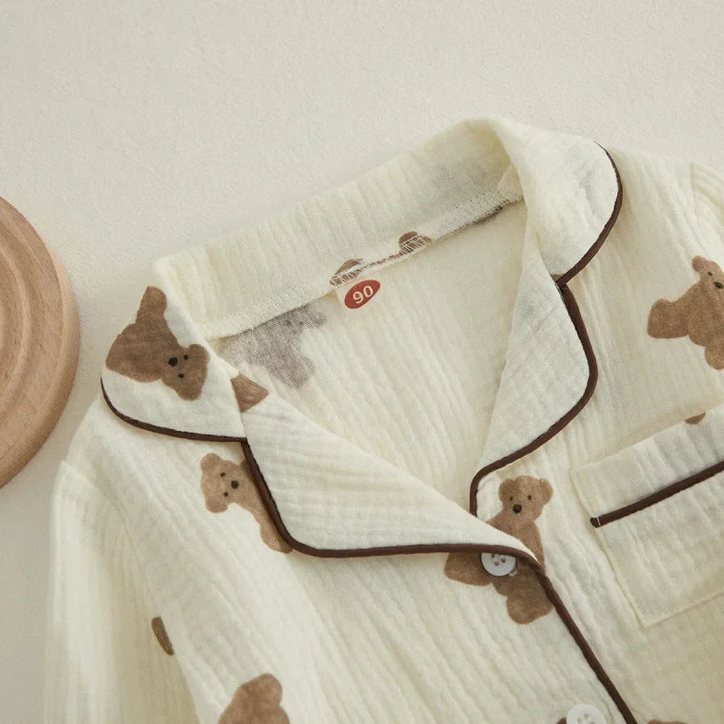 Pijama Infantil Bear Bege Lenogue