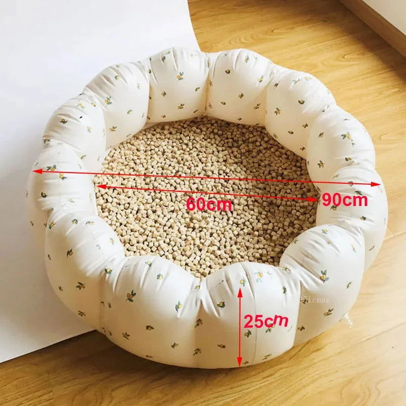 Piscina Infantil Inflável Pétala de Flor Lenogue Branco