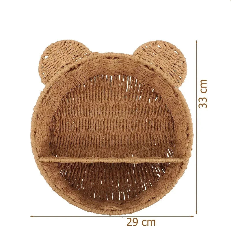 Prateleira Infantil Bear Marrom Lenogue Castanho Claro