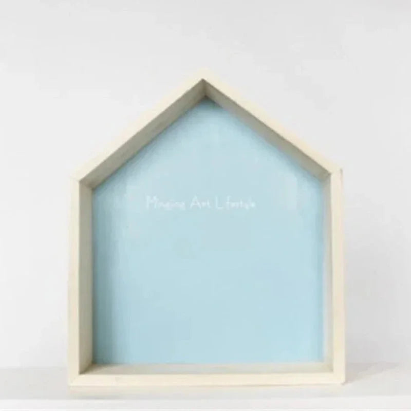 Prateleira Infantil para Parede de Madeira Casa Lenogue Azul / g - 35 x 30 8 Cm
